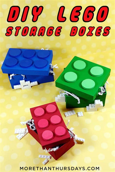 DIY Lego Storage Boxes | More Than Thursdays