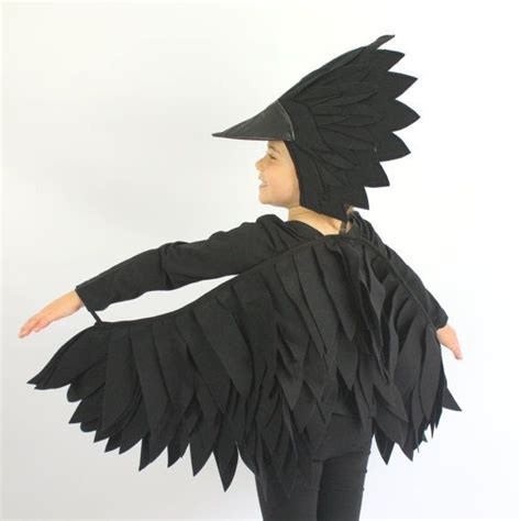 The Raven - Handmade Children's Costume | Bird costume, Crow costume, Raven costume