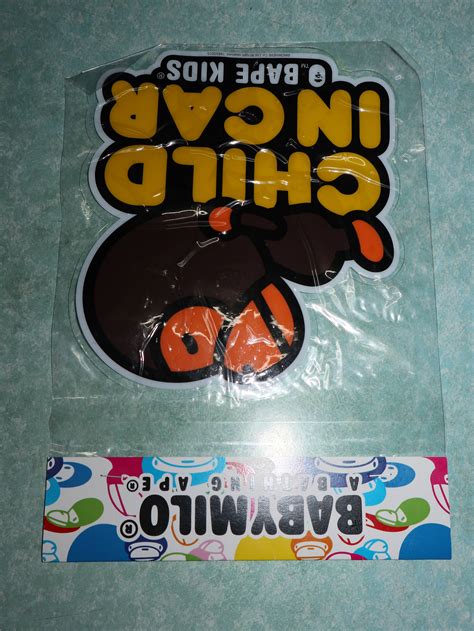 Bape Bape Sleeping Baby Milo Child In Car Sticker | Grailed