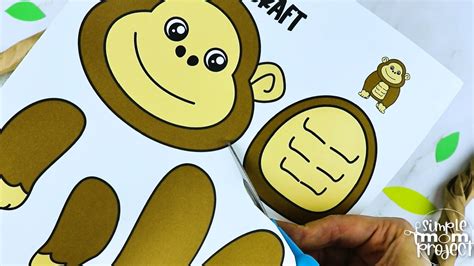 Printable Gorilla Craft Template – Simple Mom Project