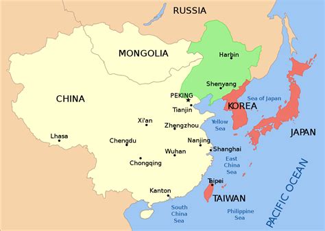 Manchuria China Map