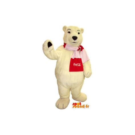 Purchase Polar bear mascot character costume Coca-Cola in Bear mascot