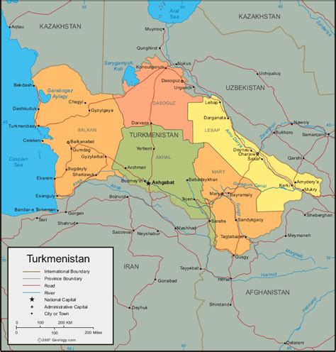 MAPS OF TURKMENISTAN