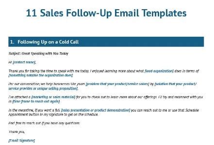 11 Sales Follow-up Email Templates for 2022