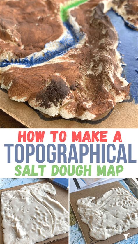 How To Make A Topographical Salt Dough Map - Uplifting Mayhem