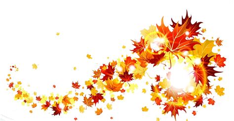 transparent fall leaves border - Clip Art Library