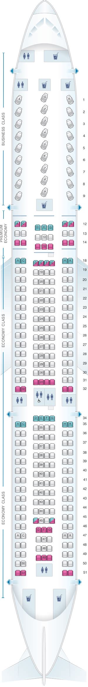 Seat Map Air Canada Airbus A330 300 | SeatMaestro