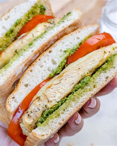 Caprese-Style Grilled Chicken Sandwich - Healthy Fitness Meals