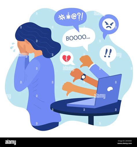 Cyber bullying concept illustrated Vector illustration Stock Vector Image & Art - Alamy