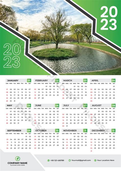 Wall Calendar 2023 Design Print Template | EPS Free Download - Pikbest