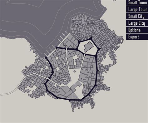 Medieval City Map Generator