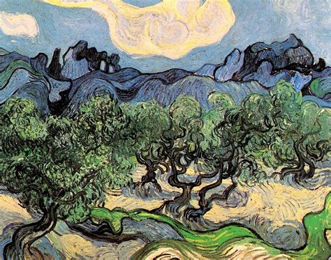 Olive Trees Painting by Vincent van Gogh - Pixels