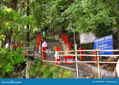 Stairway To Umananda Island Temple, Guwahati, Assam Editorial Photo - Image of shaivite ...