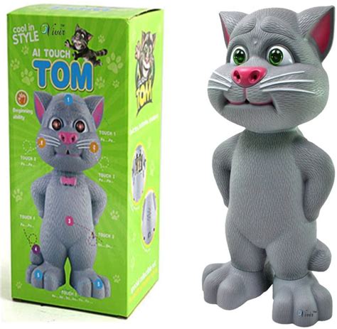 Quale Touching Talking Tom Cat Toys For Kids (Grey) Talk Back Music Toy for kids/childrens ...