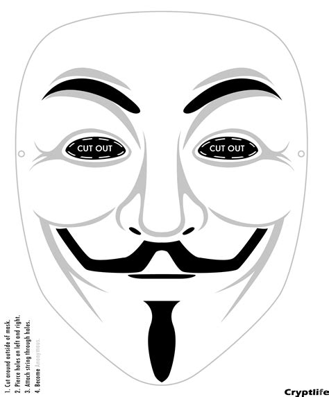 Hacker Mask Coloring Page