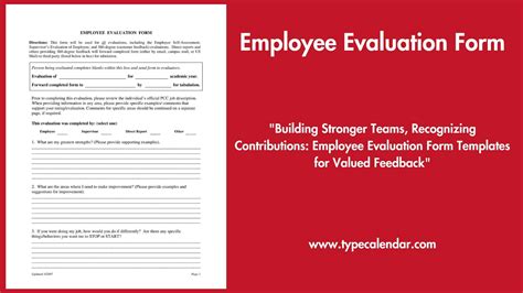 Employee Performance Review Template Excel