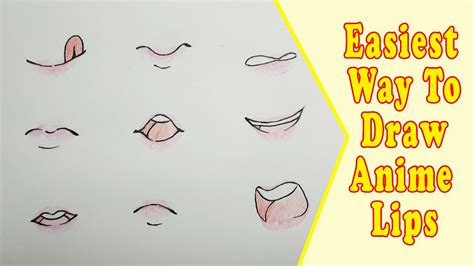 How To Draw Anime Lips For Beginners Step By | Lipstutorial.org