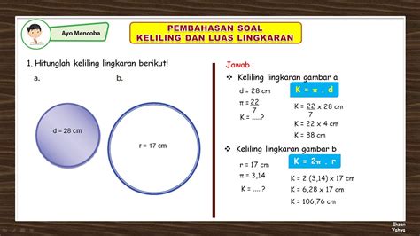 Rumus Luas Dan Keliling Lingkaran Dan Contoh Soal | The Best Porn Website