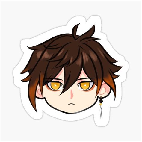 "Chibi Zhongli Genshin Impact Sticker" Sticker for Sale by ...