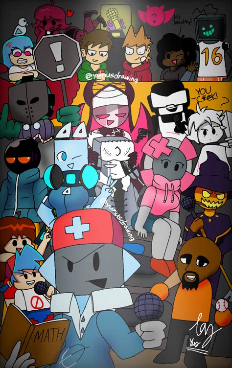 FNF Mods Group Art (10+ mods) | All your favourite mods in one! | Art by me and from my ig ...