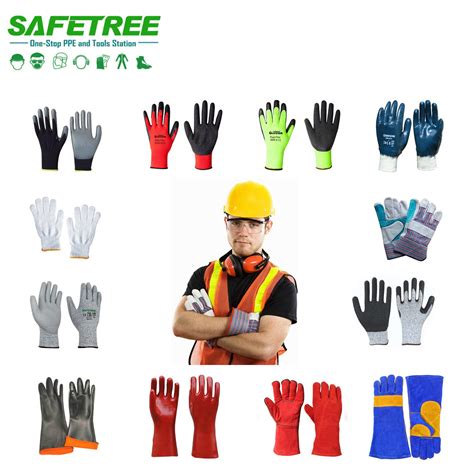 Safety Gloves PPE Safety Gloves Chemical Gloves Leather Gloves Hand Protective Gloves Hand ...