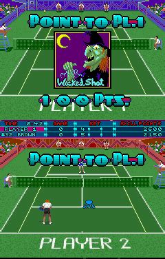 Screenshot of Hot Shots Tennis (Arcade, 1990) - MobyGames