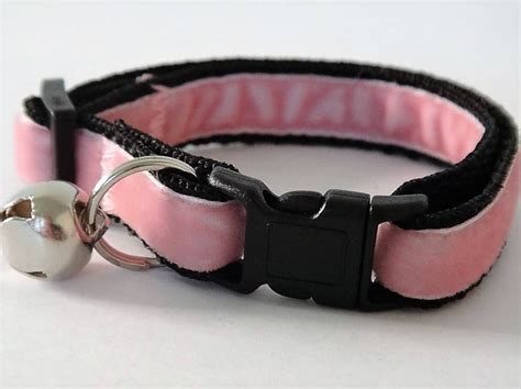 Pink Velvet Cat Collar Kitten Collar Girl or Boy Cat - Etsy