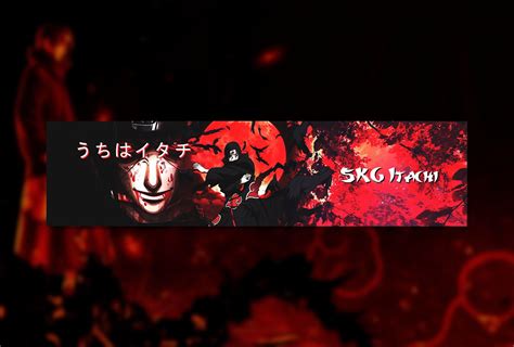 Itachi Uchiha - banner by redahemcha | Youtube banner design, Gaming banner, Youtube banner template