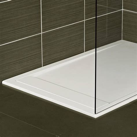 Roman Infinity 1200 x 800mm Matt White Rectangular Anti-Slip Shower Tray