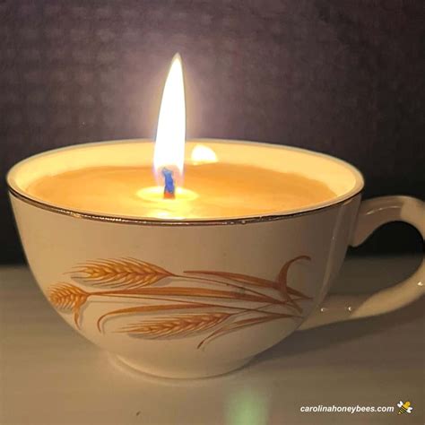 How to Make Tea Cup Candles - Carolina Honeybees