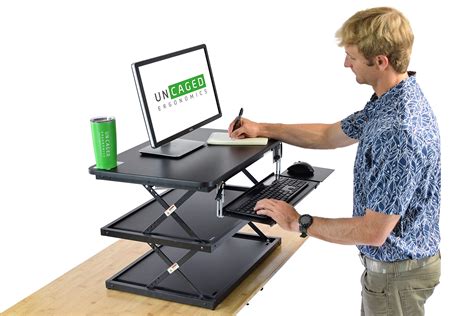 CHANGEdesk tall ergonomic standing desk converter adjustable height ...