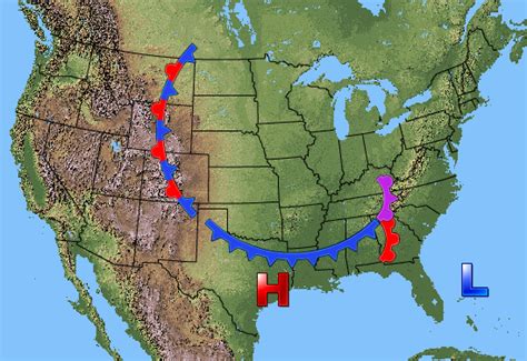 Occluded Front On Weather Map - Time Zones Map