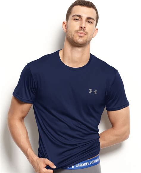 Lyst - Under Armour Men's Athletic Flyweight Performance Short-sleeve Crew-neck T-shirt in Blue ...