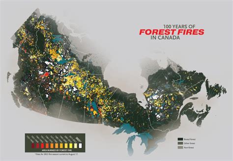 Mapping 100 years of forest fires in Canada | Canadian Geographic