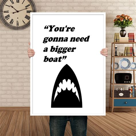 Jaws Poster Movie Quotes Poster Art Home Decor Bedroom | Etsy