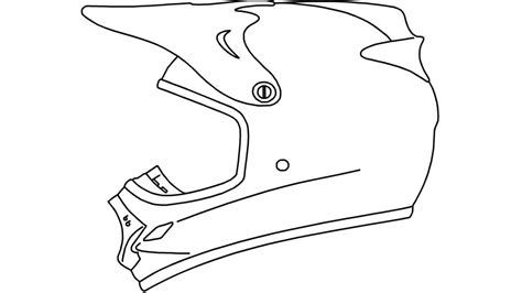 Cartoon Bike Helmet Drawing