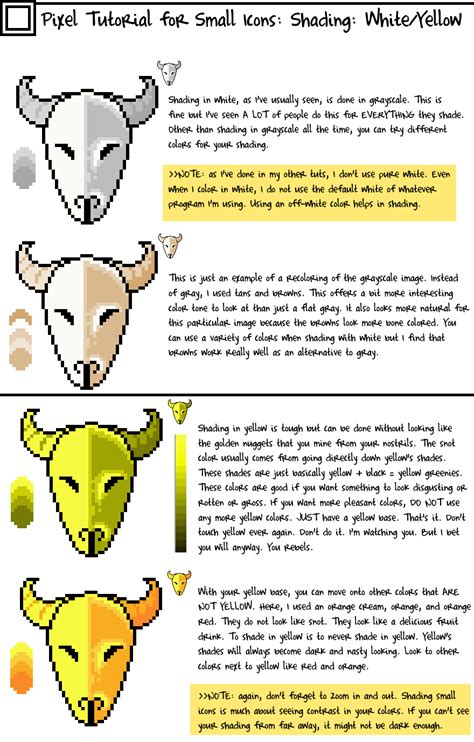 Pixel Shading Tutorial White and Yellow by Scar-eye on DeviantArt