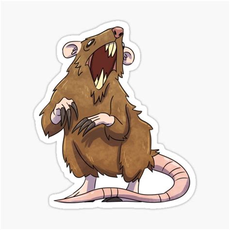 "Giant Rat" Sticker for Sale by kravenskeep | Redbubble