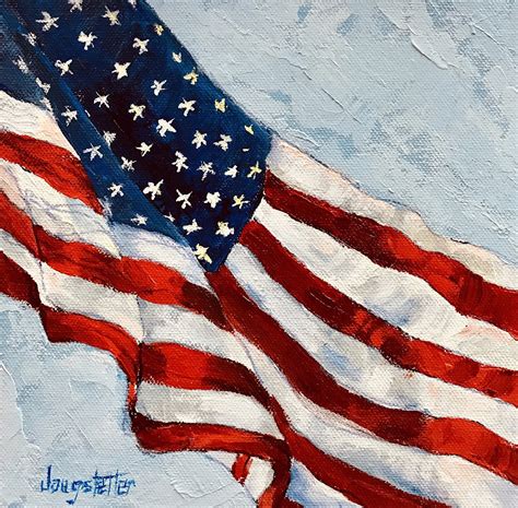 Deanna's Paintings: American Flag Painting, Patriotic Art, "TO THEE WE ...