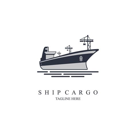 ship cargo vessel container logo template design vector for brand or company and other 7164202 ...