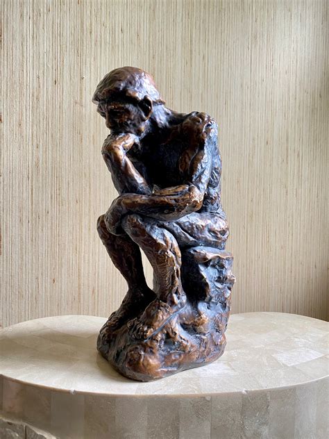 XXL Vintage Rodin Thinker Statue Large Heavy Austin - Etsy