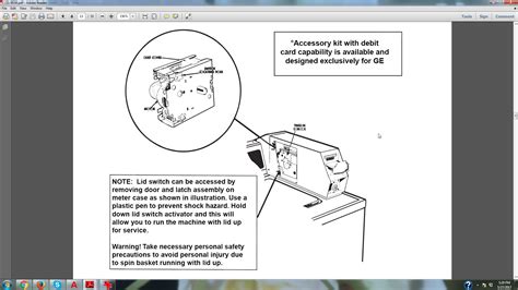 I have a GE commercial coin operated washer. When I put in coins and ...