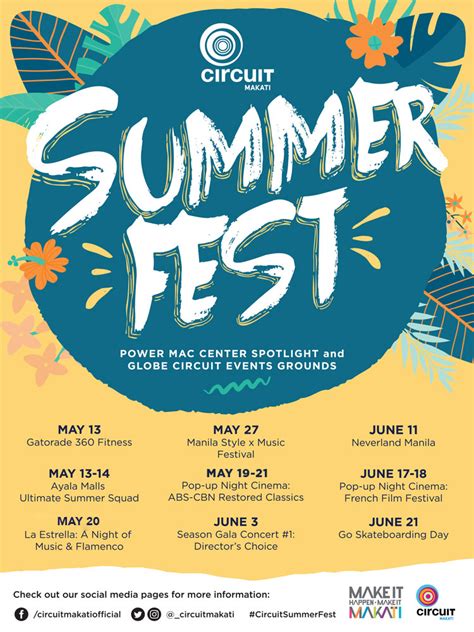 A Summer In the City: This Season’s Events at Circuit Makati | Green Bulb Communications