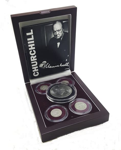 Winston Churchill: Five Coin Collection (Five-Coin Box) - Educational Coins