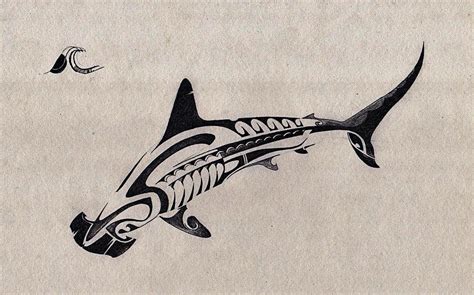 Shark Skeleton Drawing