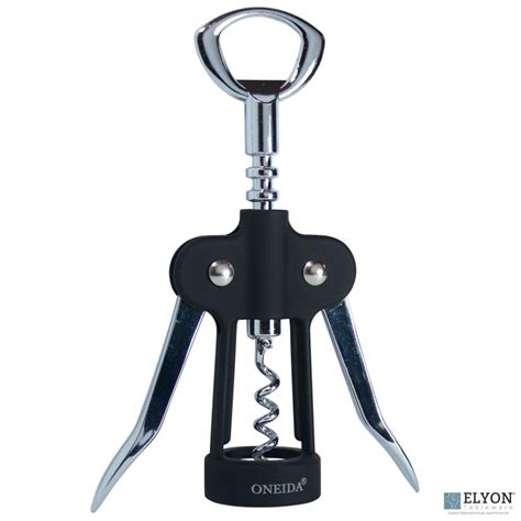 Oneida Wing Corkscrew Wine Bottle Opener, Black. Elyon Tableware - Your Shop for Everything ...