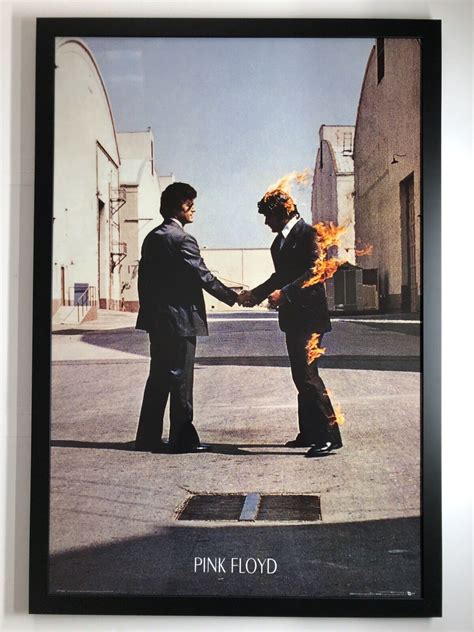 (FRAMED) PINK FLOYD WISH YOU WERE HERE POSTER (66X96CM) ALBUM COVER ...