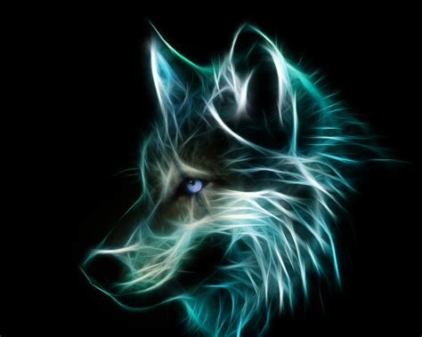 Neon Wolf - Wolves Fan Art (40219247) - Fanpop