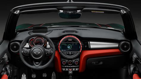 Mini John Cooper Cabrio, cabriolet, interior HD Wallpaper