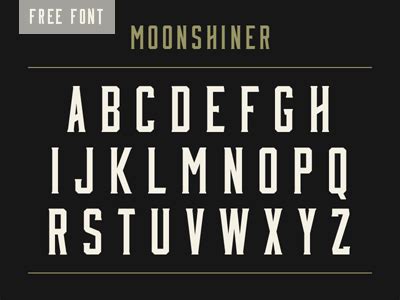 Free font: Moonshiner | How About Orange